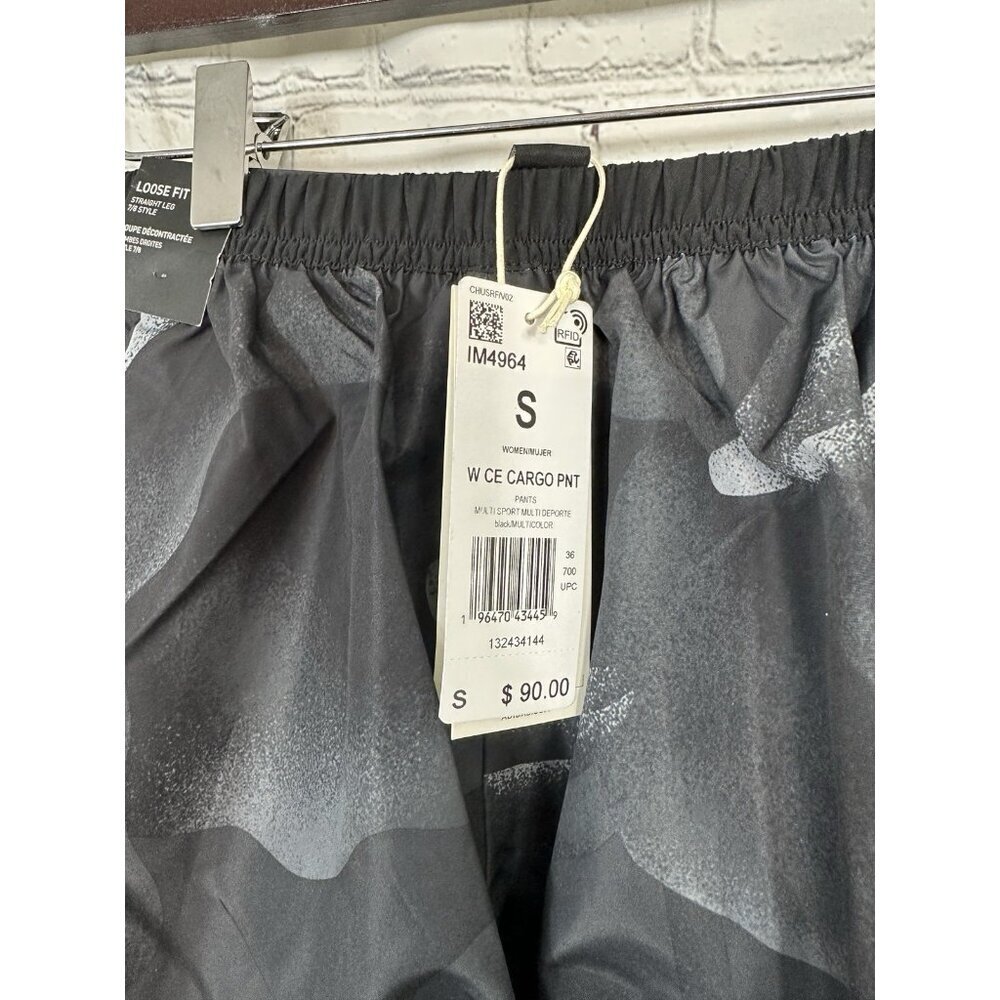 ADIDAS City Escape Black Gray White Loose Fit Cargo Pants # IM4964 Womens S - Picture 10 of 10